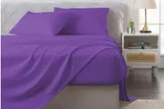 LINENOVA Bamboo Blend Sheet Sets Ultra Soft Bedding Sheets(Purple)