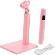 Generic Handheld UV Lamp for Gel Nails: Nail Lamp Rechargeable with Stand - UV LED Light - Mini Fingernail Dryer for Home DIY Manicure