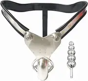Chastity Bondage Penis Sex Toys Sex Furniture Metal Chastity Belt Chastity Cages With Butt Plugs Cock Cages Chastity Belt Male Chastity Pants Bondage Sex Toys For Couples(A,90cm/100cm)