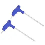 4mm Hex Key T-Handle Dual End Wrench Spanner, Metric CR-V Steel 2 Pcs