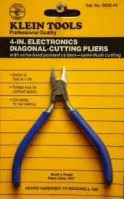 D230-4C KLEIN TOOLS 4" Electronics Diagonal-Cutting Pliers Cushion Grips (BN29)