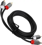 OSALADI Versatile Audio Cable for Speakers Subwoofer Cable Av Cable to Stereo Jack Cables Sturdy Copper Stainless Steel
