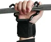 Pull Ups Deadlift Straps | Heavy Duty Assist Wrist Strap Hook | Firm Grip Training Equipment for Barbell Row, Rowing Machine Training, Dumbbell Exercises