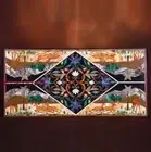 3'x2' black marble coffee Table Top semi precious stones inlay decor wall panel