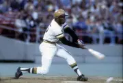 Manny Sanguillen Of The Pittsburgh Pirates Bats 6 Old Photo