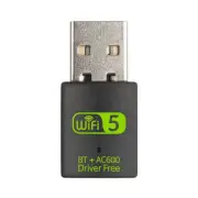 600Mbps USB WiFi Adapter Driver Bluetooth 5.0 Dual Band Card Dongle for 7453