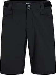 [Ziener] Men's Cycling Shorts with Inner Shorts - Mountain Bike/Outdoor/Leisure - Breathable, Quick-Drying, Padded Niw X-Function Black