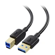 Cable Matters Long USB A to USB B 3.0 Cable - 3m, USB-B 3.0 to USB Cable, Male to Male, Black