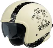 IXS 880 2.0 Jet Helmet, black-beige, Size S for Men Black Beige