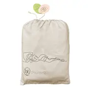 White/Macadamia Bamboo Quilt Cover - King