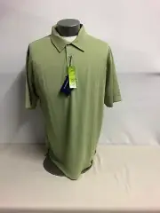 Smith & Tweed Green 66% Polyester 34% Polyester Nanobon XL Golf Shirt