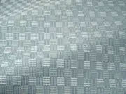 Pierre Frey OUTDOOR Checkerboard Weave Fabric- Espelette Ciel 1.05 yd F3718004
