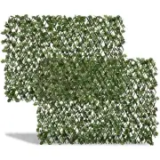 DOEWORKS Expandable Fence Privacy Screen for Balcony Patio Outdoor, Faux Ivy ...