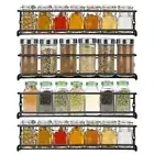 4/8pcs Spice racks Organiser Metal Wall Mounted Spice Shelf for Kitchen cupboard