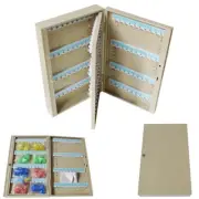 Cold-rolled Steel Plate Key Cabinet 160 Wall Mount Hooks Lock Box with Key Ring
