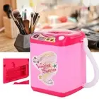 (Pink)Mini Simulation Washing Machine Electric Make Up Brush Washing TOU