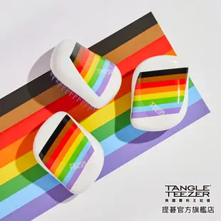 【TANGLE TEEZER提碁】利物浦攜帶梳(彩虹旗) 護髮梳 順髮梳 抗糾結 抗毛躁 隨身梳 旅行必備 王妃梳