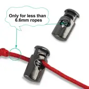 20pcs Plastic Cord Lock Stoppers Spring End Toggle Fastener Slider Organizer