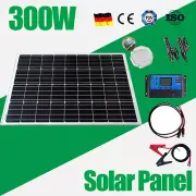 300W Mono Solar Panel Complete Kit 12V Battery Charger Caravan Camping RV Boat