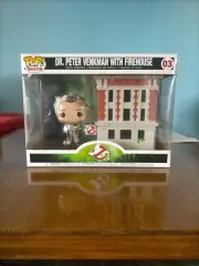 Funko Pop! Town Vinyl #03 - Dr. Peter Venkman With Firehouse - Ghostbusters