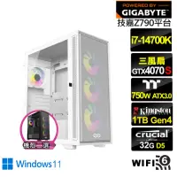 在飛比找momo購物網優惠-【技嘉平台】i7廿核GeForce RTX 4070S Wi