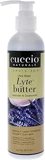 [Cuccio] Naturale Lyte Ultra-Sheer Body Butter - Replenishing Scented Moisturizing Cream - Deep Hydration To Repair Dry Skin - All Natural, Cruelty-Free Formula - Lavender And Chamomile - 237 ML