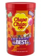 150 x Best of CHUPA CHUPS Lollipops Assorted Flavour Bulk Jar Box