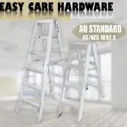 Double Side Sided Aluminium A-frame Step Ladder 4 foot 6 ft 120 KG AS/NZS