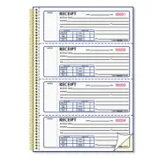 Rediform Money Receipt Book 7 x 2 3/4 Carbonless Duplicate Twin Wire 300