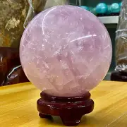 5.64LB Natural Crystal Pink Rose Chakra Quartz Sphere healing ball Specimen