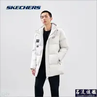 在飛比找Yahoo!奇摩拍賣優惠-Skechers斯凱奇跑步系列秋冬男中長款保暖休閒運動時尚羽