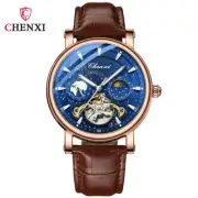 CHENXI Men Watch Automatic Mechanical Military Wristwatch Butterfly Clasp Watch