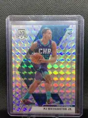 PJ WASHINGTON 2019-20 MOSAIC BASKETBALL SILVER MOSAIC/REACTIVE BLUE HORNETS RC