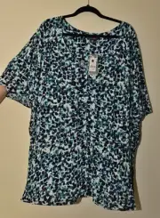 Autograph flutter sleeve peplum blouse size 28