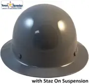 MSA Skullgard Full Brim Hard Hat With STAZ ON Suspension - Gray