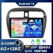 9" CarPlay For Mitsubishi Mirage 2012-2019 Android 14 Car Stereo Radio GPS Navi