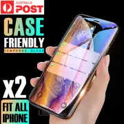 Tempered Glass Screen Protector For iPhone 16 15 14 13 12 11 Pro PLUS XR XS Max