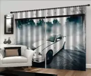 3D White Car Forest ZHUA1491 Blockout Photo Curtain Fabric Window Zoe