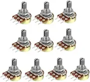 XYWHPGV WH148 50K Ohm Variable Resistors Single Turn Rotary Carbon Film Taper Potentiometer 10pcs(e1cfd 4bbac 33611 1ab29 d2d04 7a023