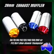 28mm Exhaust Muffler 50cc 70cc 110cc 125cc Dirt Pit Bike ATV Thumpstar Atomik