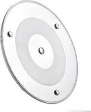 Obeaming 12V LED Ceiling Light, 9W RV Boat Panel Dome Light Dimmable with Blue Light Touch Switch, DC 24V 720LM 3000K 185mm Surface Mount for Camper Van Caravan Truck Motorhome Interior Lighting