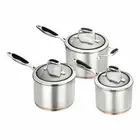 Scanpan Coppernox 3 Piece Saucepan Set 26033