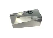 960mm Tapered Aluminium Under Tray Tool Boxes Pair Ute Truck Whale Tail Locks