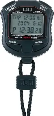Citizen Q&Q Stopwatch Split Lap Measurement with Countdown Timer HS45-001