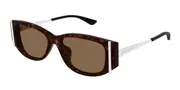 Alexander McQueen AM0494SA Asian Fit 002 Men's Sunglasses Tortoiseshell Size 55