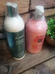 M. Asam Bath & Body Pink GRAPEFRUIT SHOWER GEL & OIL IN LOTION AQUA INTENSE NEW