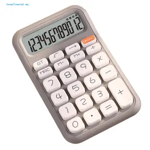 Hongflower-calculator 大屏幕 12 位顯示易讀耐用桌面計算器,適用於辦公室學校家庭