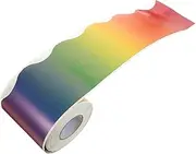 HONMEET 1 Roll Gradient Border Sticker Decorative Trim for Bulletin Board DIY Craft Projects Wall Decor for Classroom Office Use