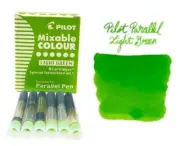 Pilot Parallel Fountain Calligraphy Pen - Ink Cartridges IC-P3 - LIGHT GREEN Ink