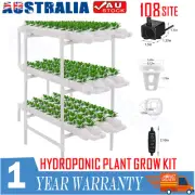 Hydroponics Growing System Kit, 3 Layers 108 Plant Sites Food-Grade PVC-U AU